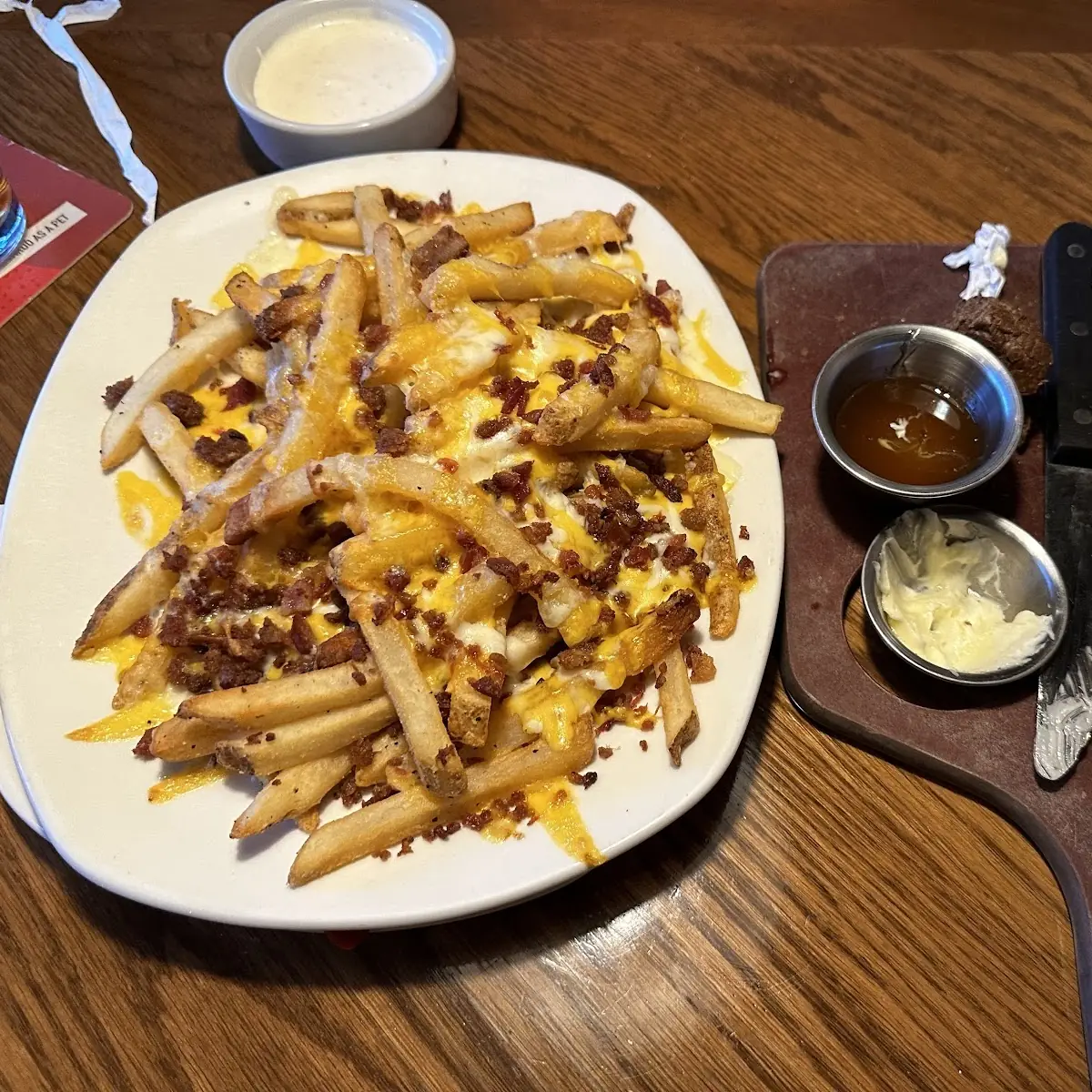 Loaded Fries and Bread