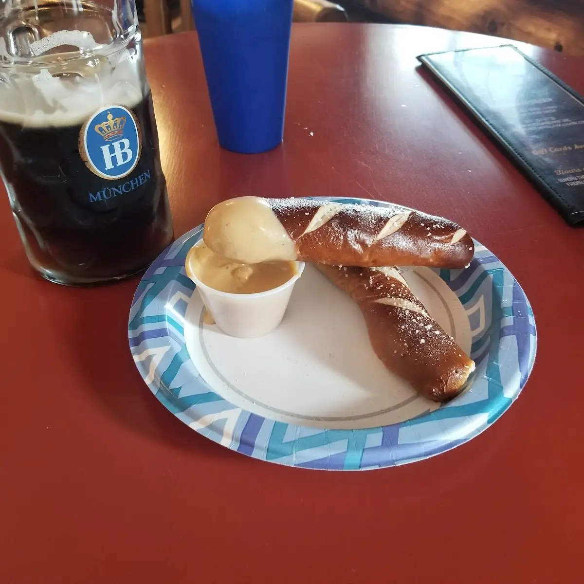 Soft Pretzel with Beer Cheese