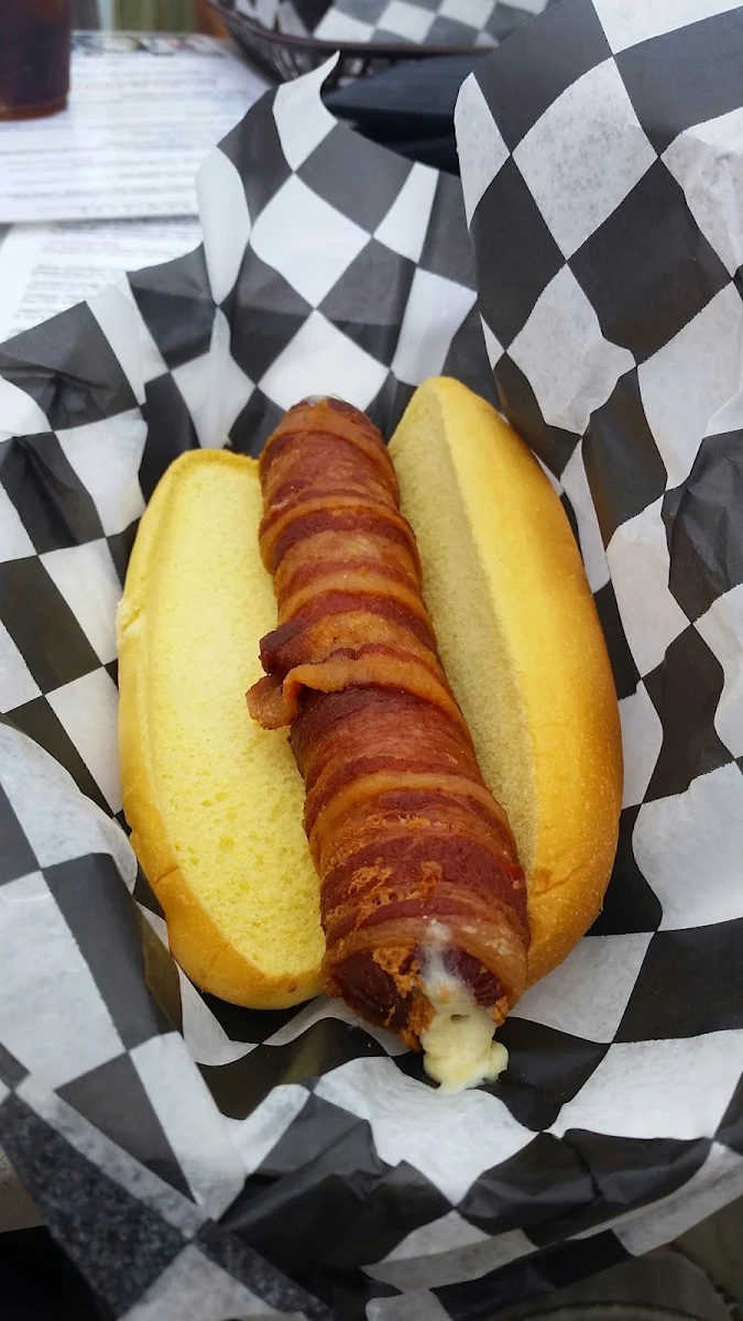 Bacon Wrapped Hot Dog