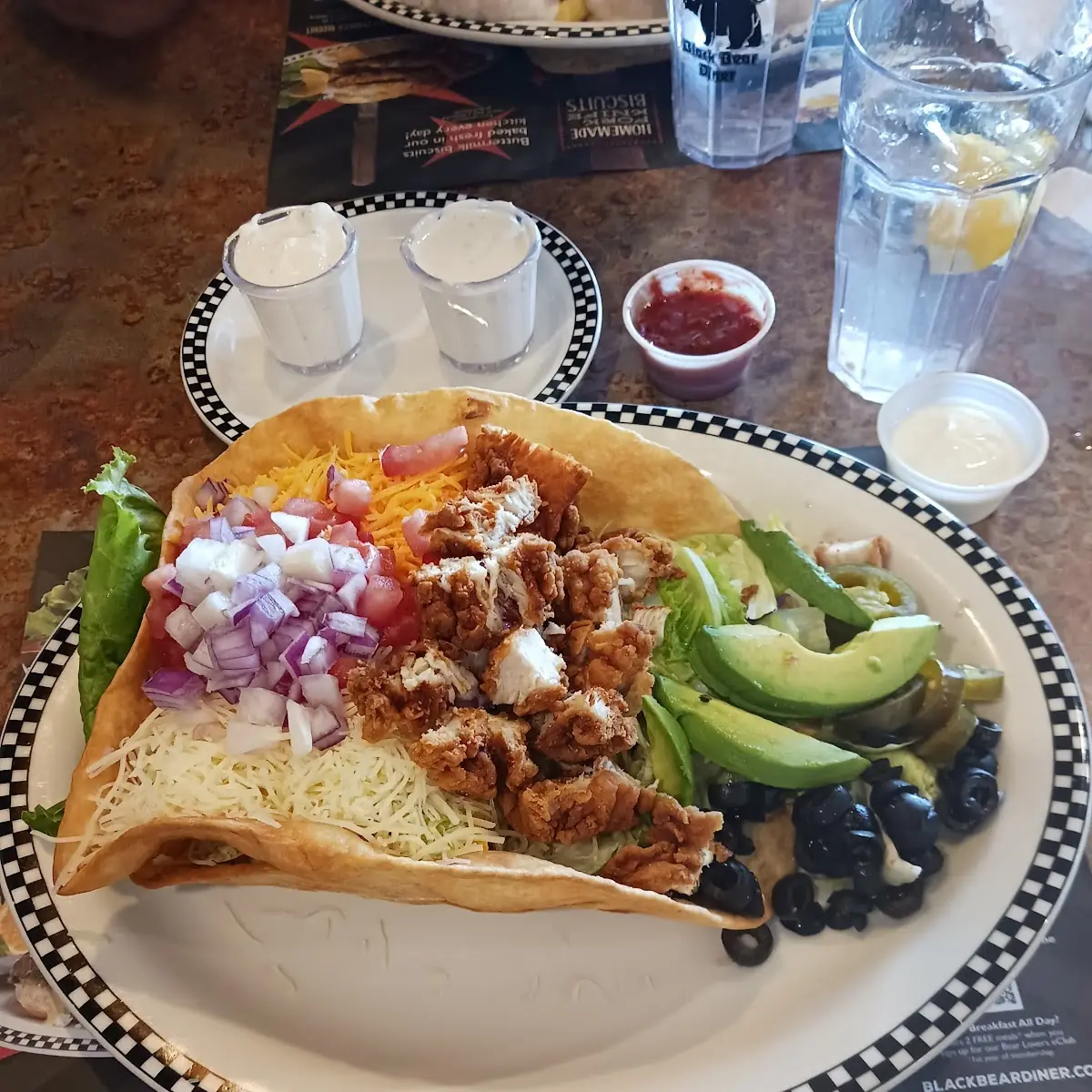 Fried Chicken Taco Salad