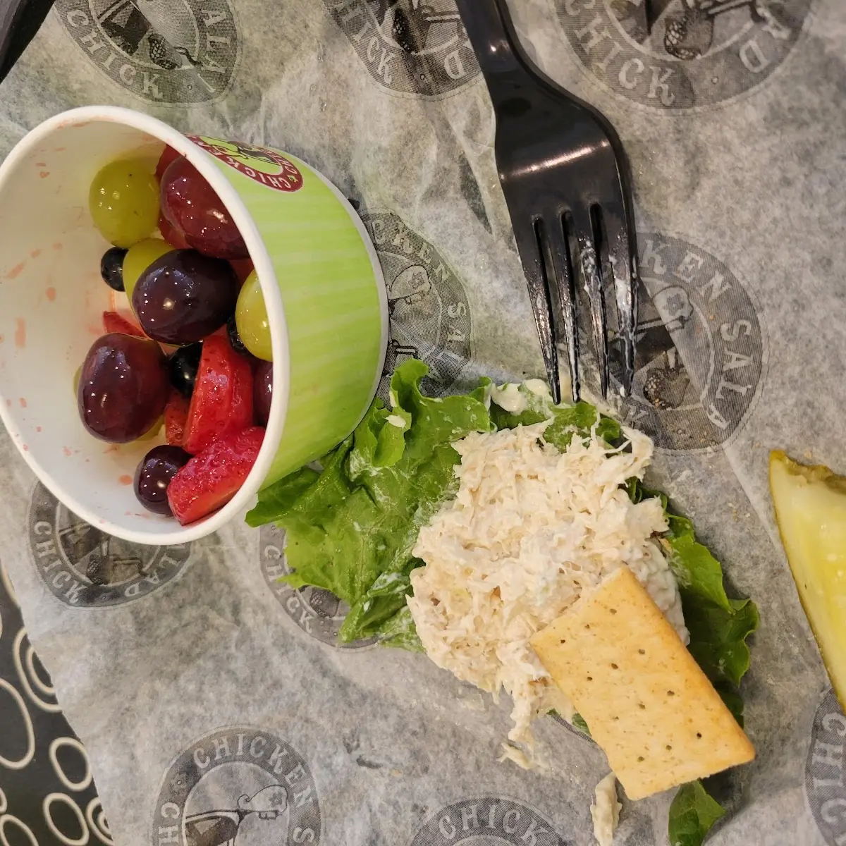 Classic Chicken Salad with Fruit Cup