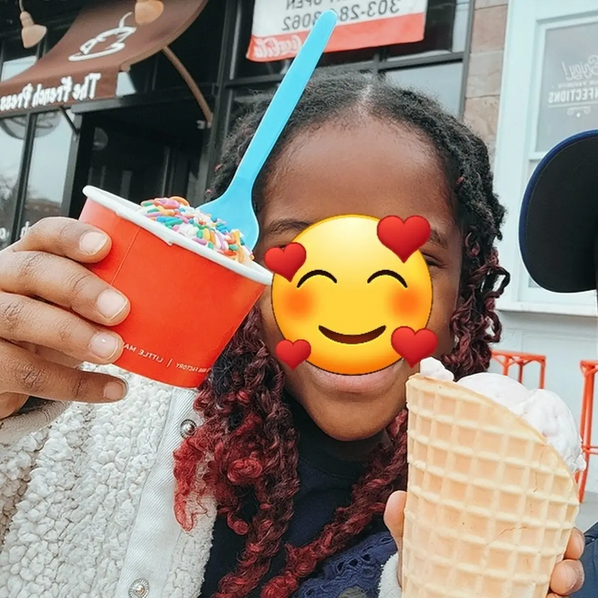 Vanilla Ice-Cream with Rainbow Sprinkles