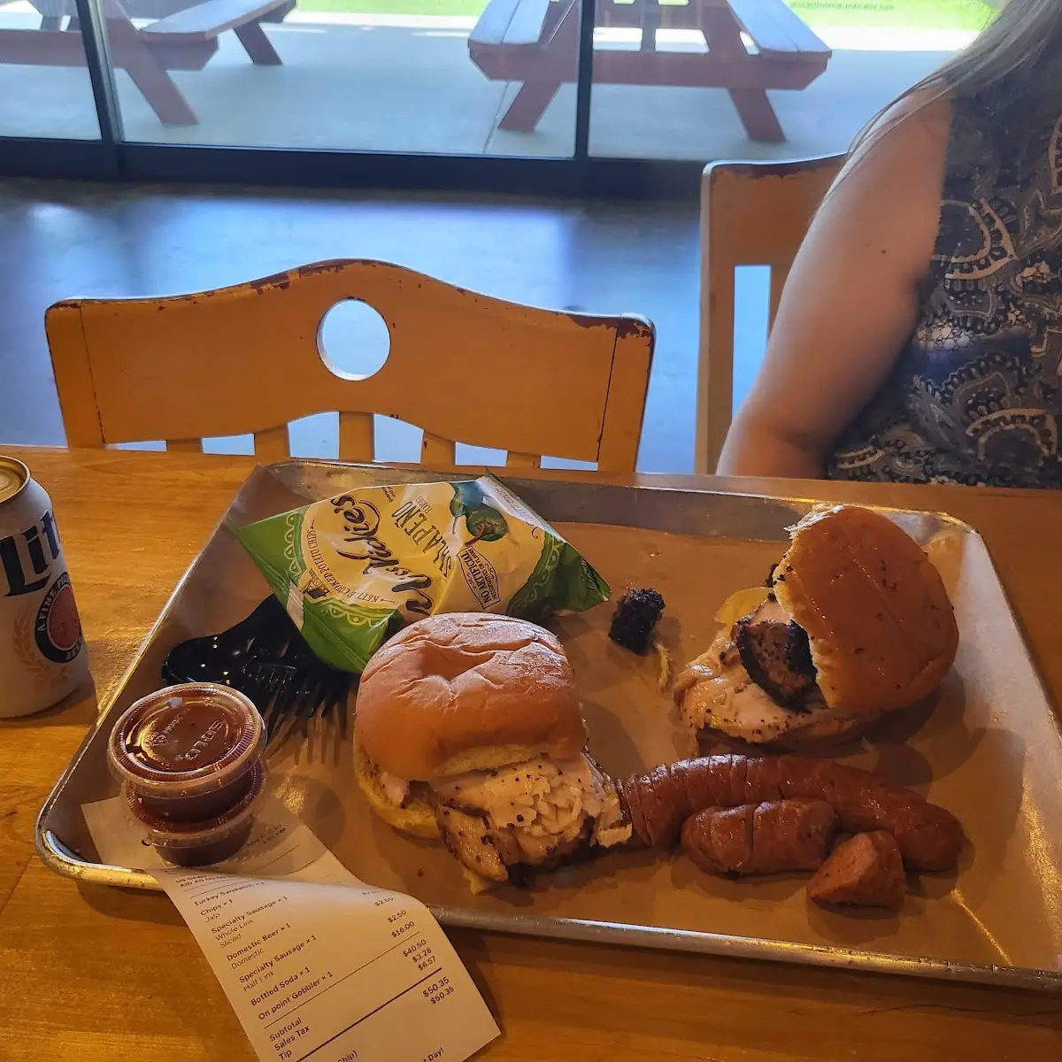 Turkey Sandwich and Burn Ends Sandwich