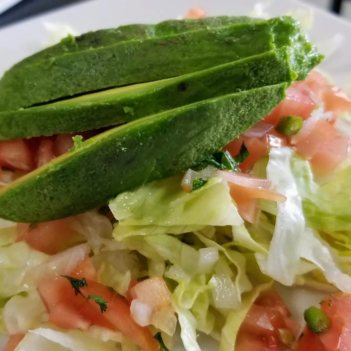 Salad with Avocado Slices