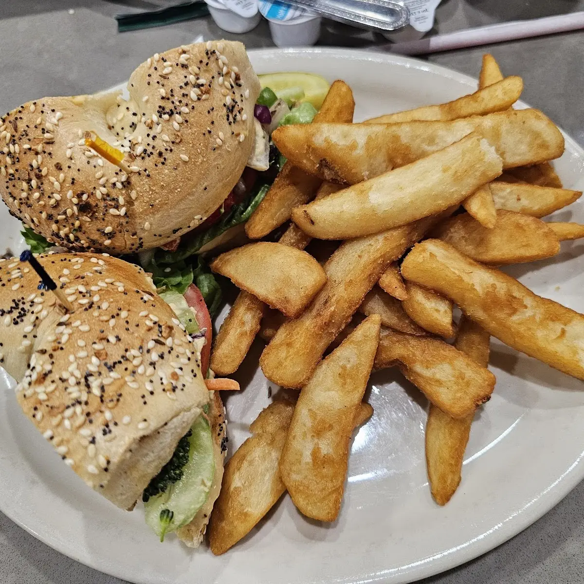 Veggies on Everything Bagel