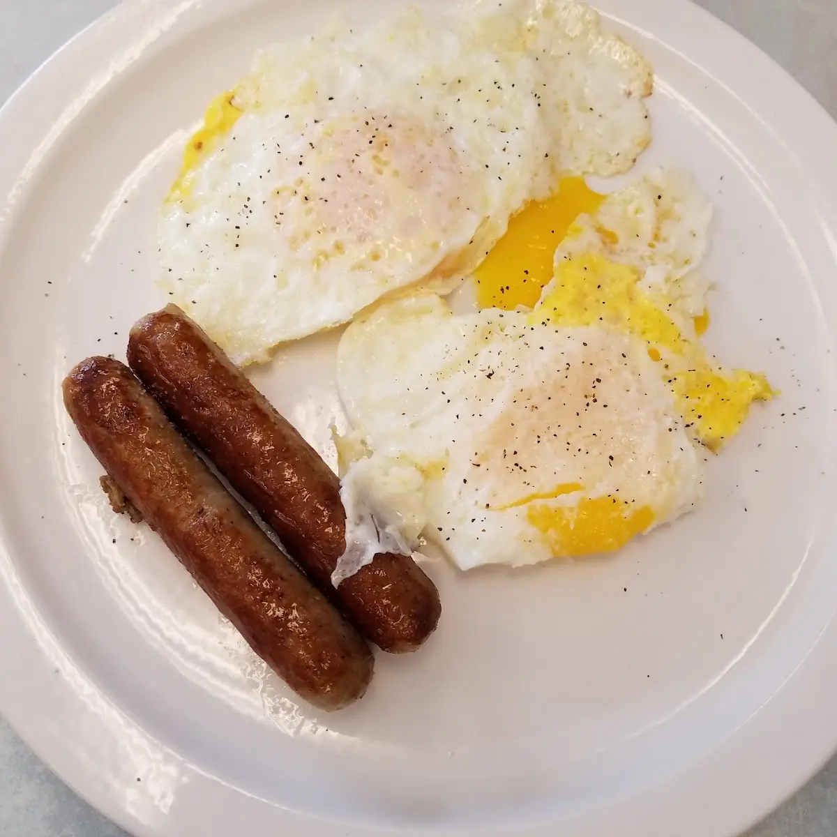 Two Eggs with Sausage