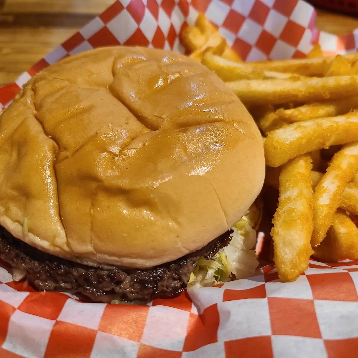 Bacon Cheese Burger with Fries