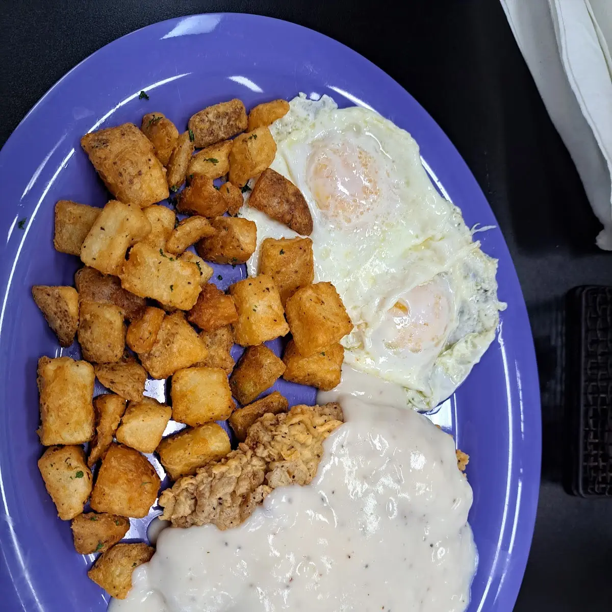 Chicken Fried Steak and Eggs