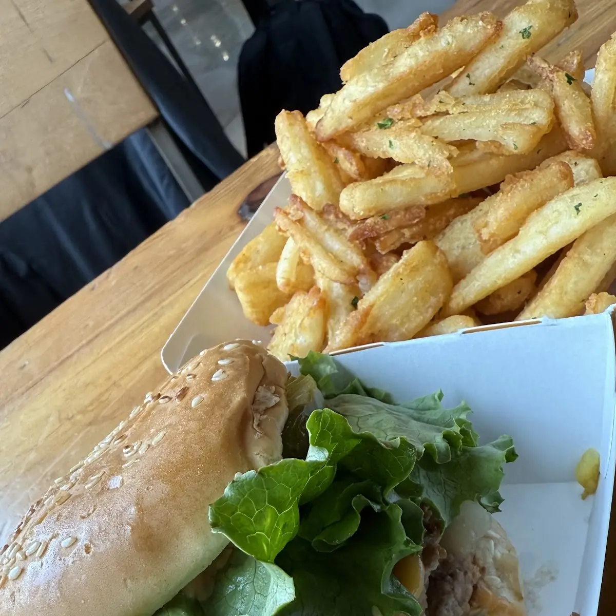 Double Cheeseburger and Fries