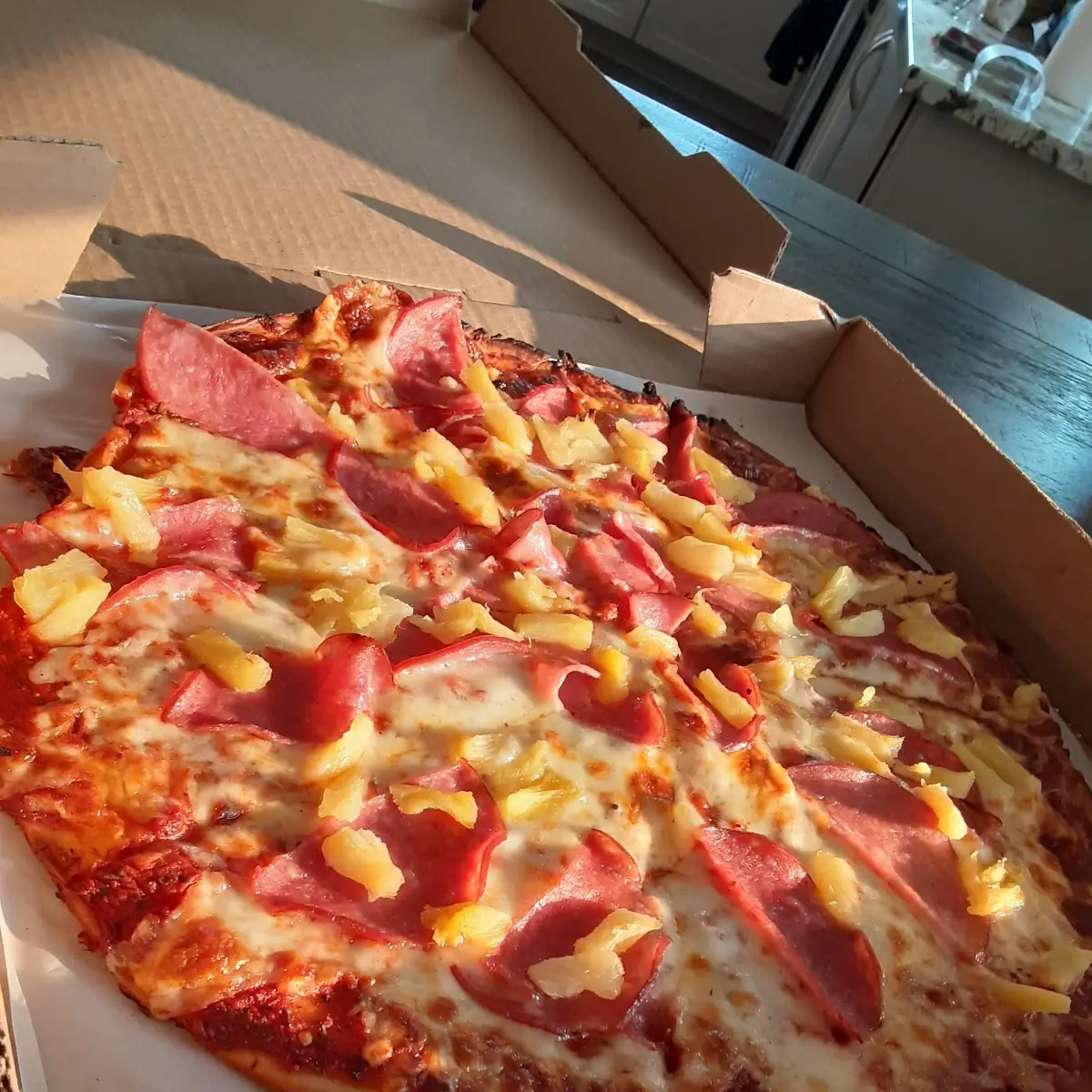 Pineapple Pepperoni Pizza