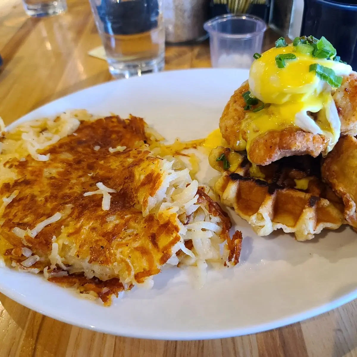 Eggs Benedict with Hash Browns