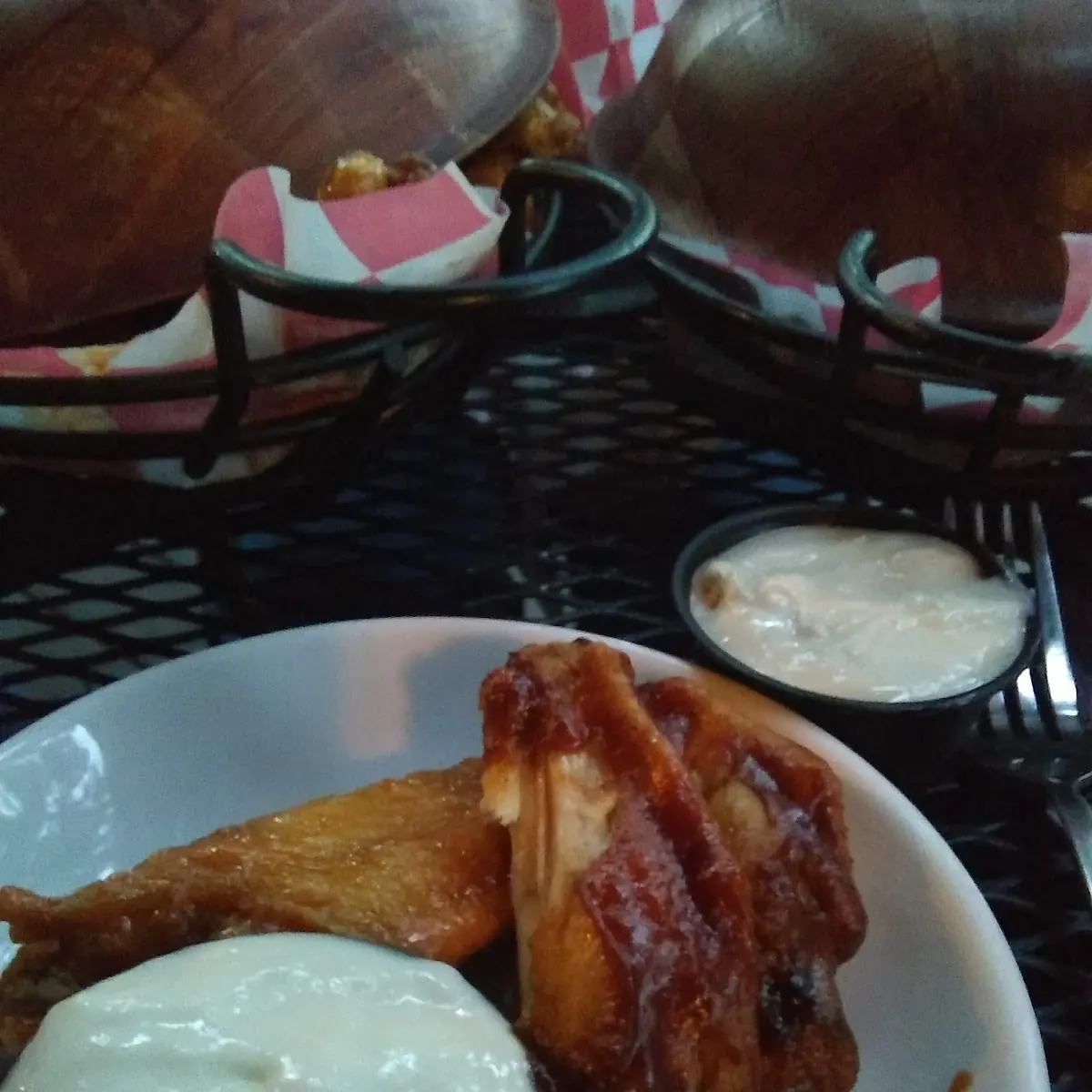 Crispy Chicken Wings and Blue Cheese