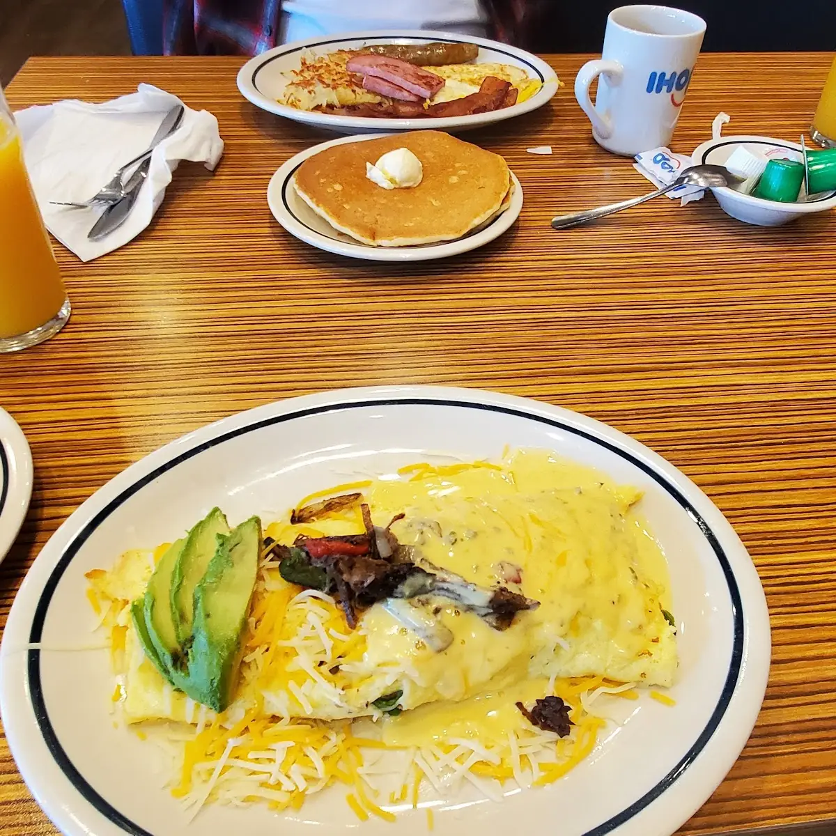 Omelet Beef Fajitas Poblano