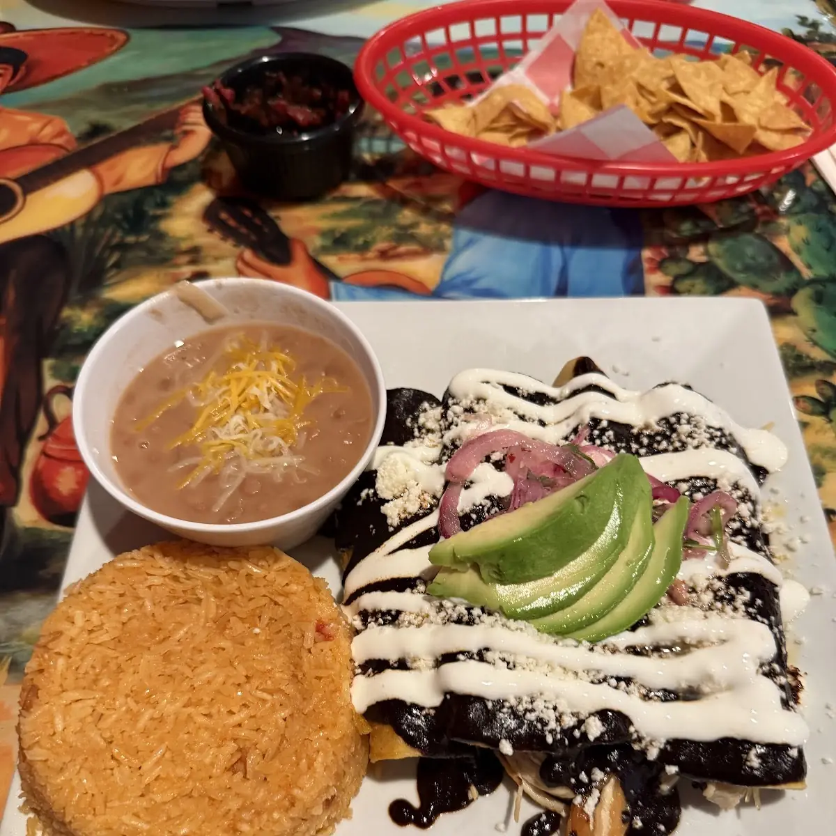 Mole Enchiladas
