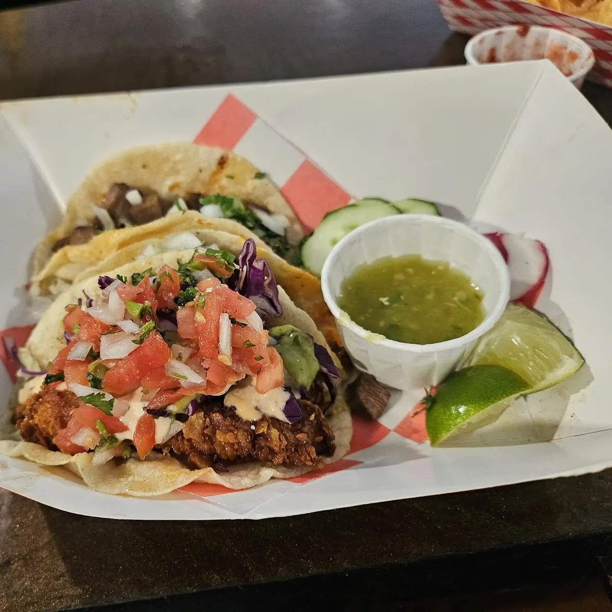 Taco De Lengua Y Pastor Taco