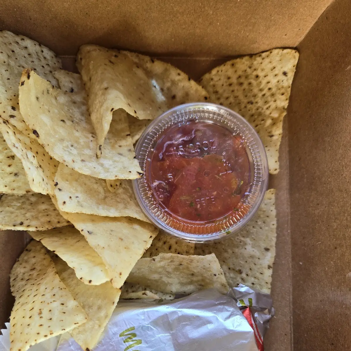 Kids Burrito Luch with Tortilla Chips