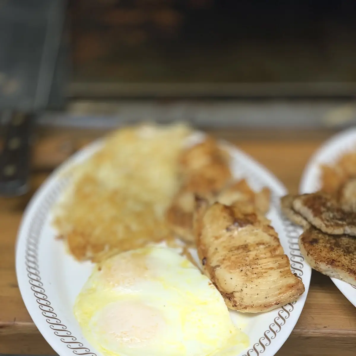 Pork Chops and Eggs Dinner