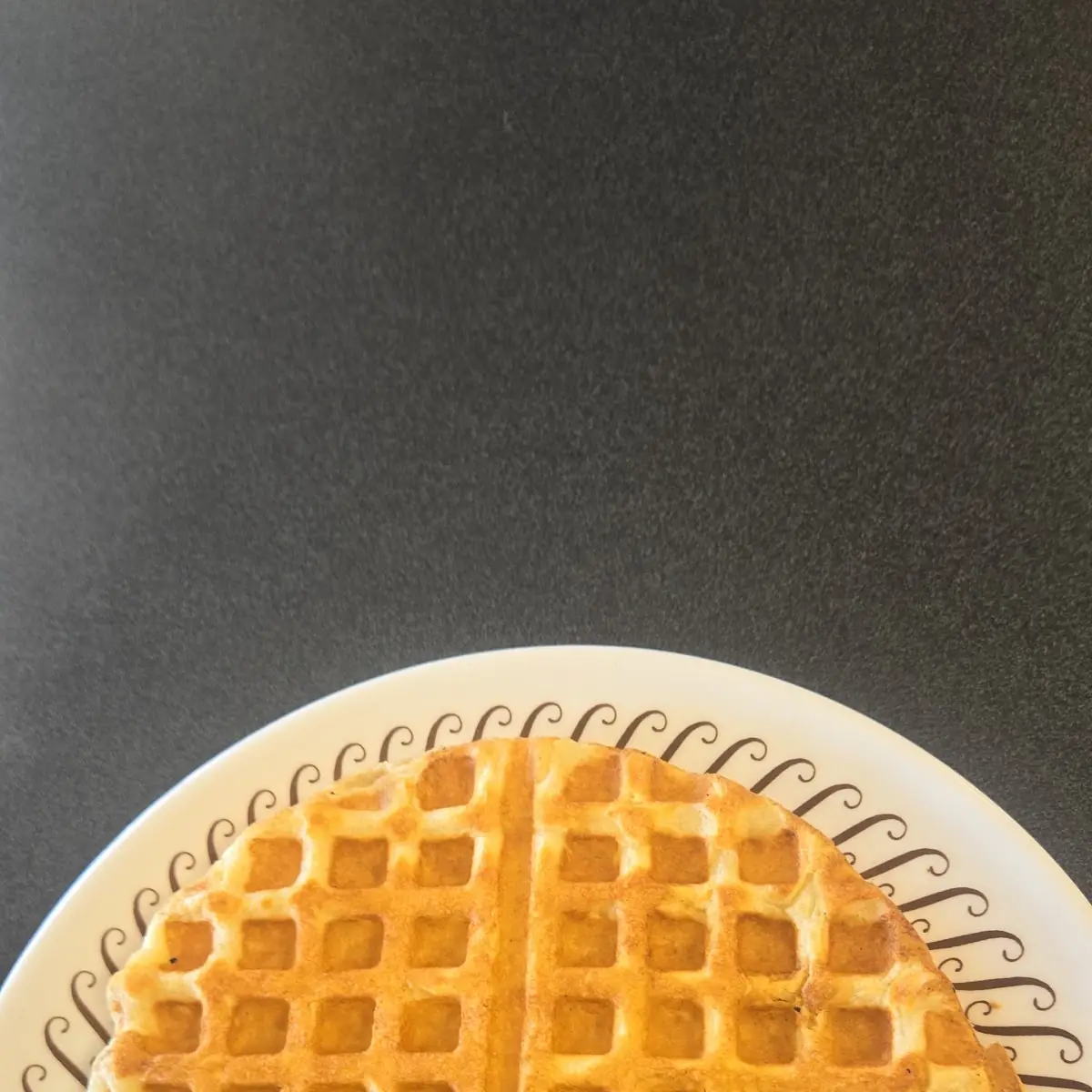Waffle w Peanut Butter and Chocolate Chip Waffle