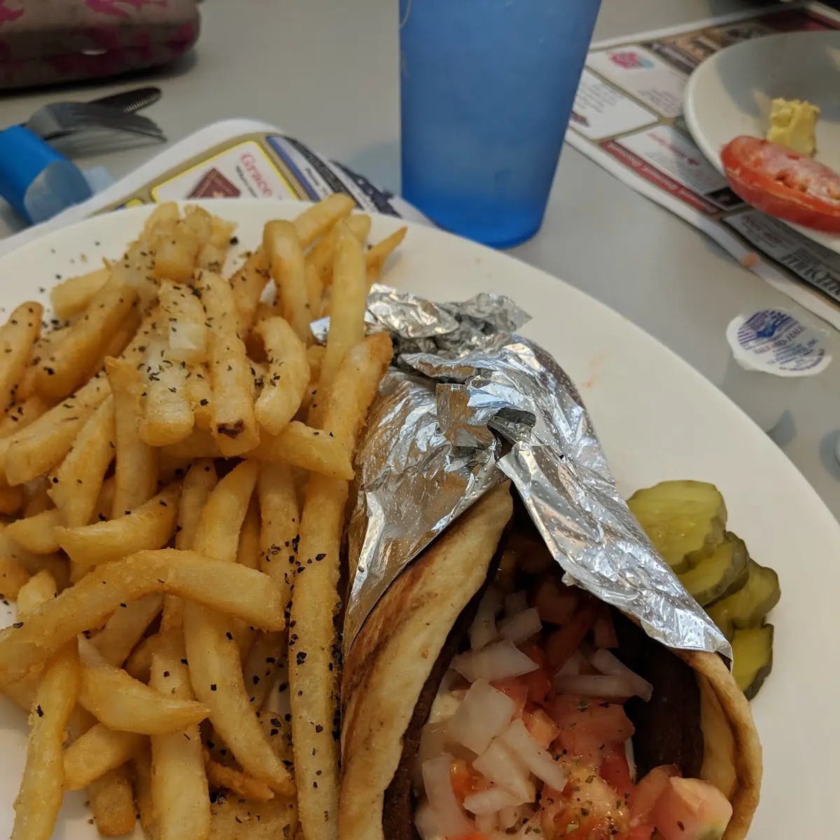 Gyro Wrap w Fries