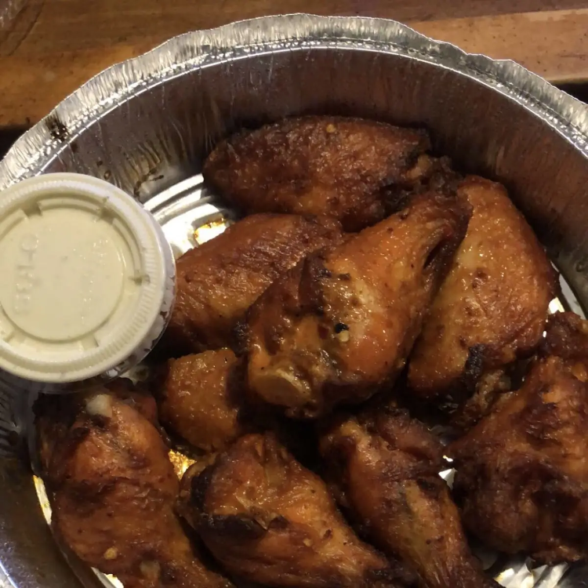 10 Count Hot Buffalo Wings with House Blue Cheese