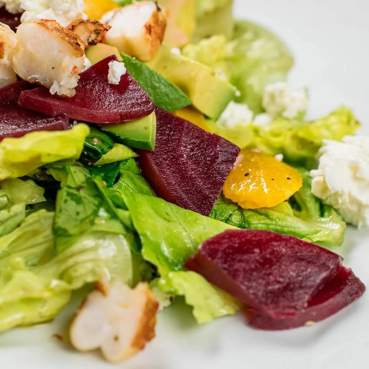 Grilled Salmon & Beet Salad