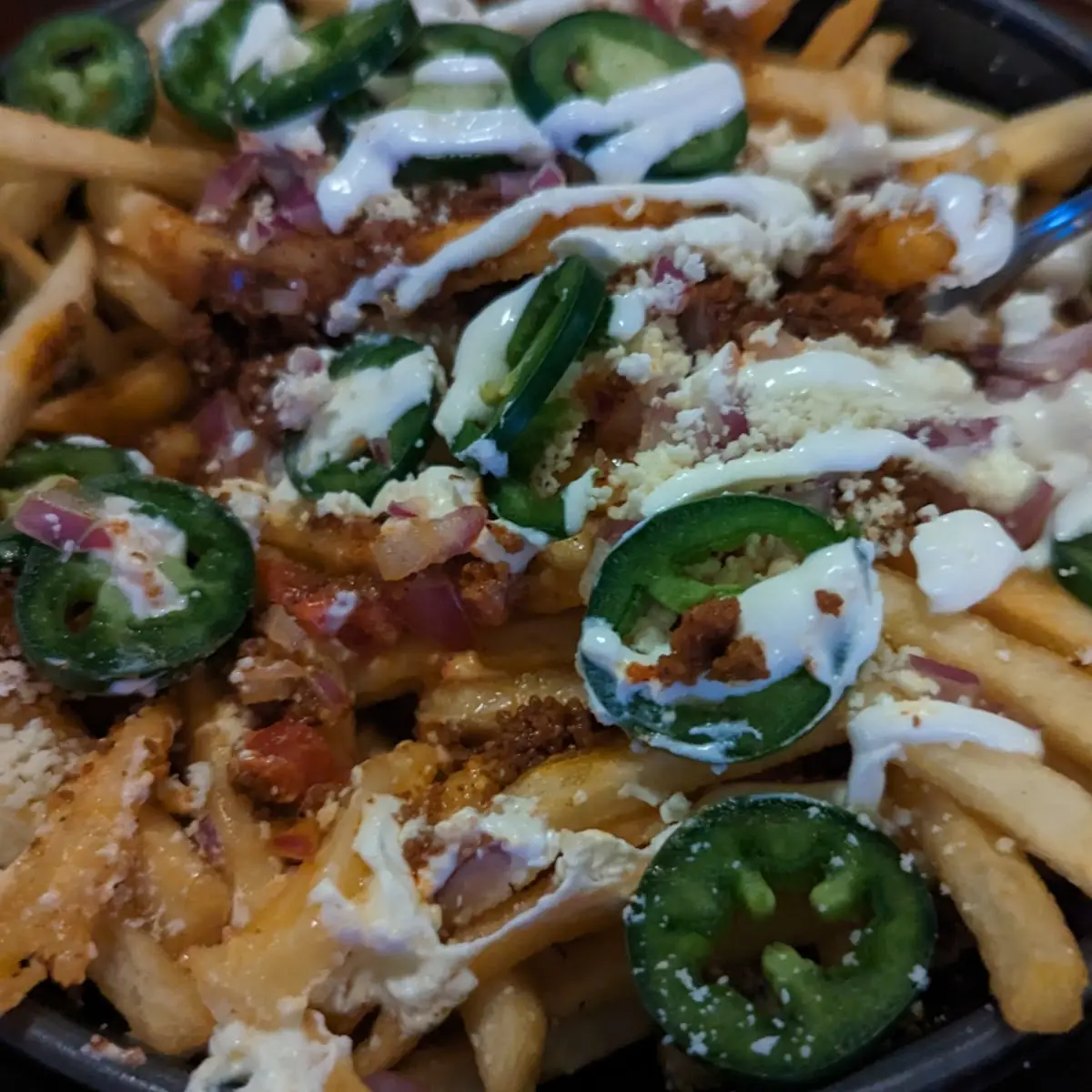 Bison Chili Cheese Fries - GF
