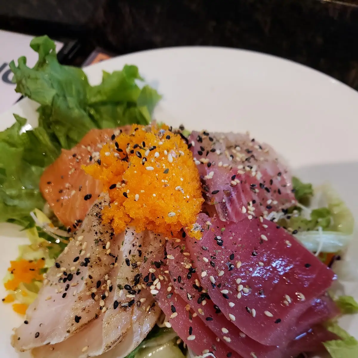 Sashimi Salad Plate