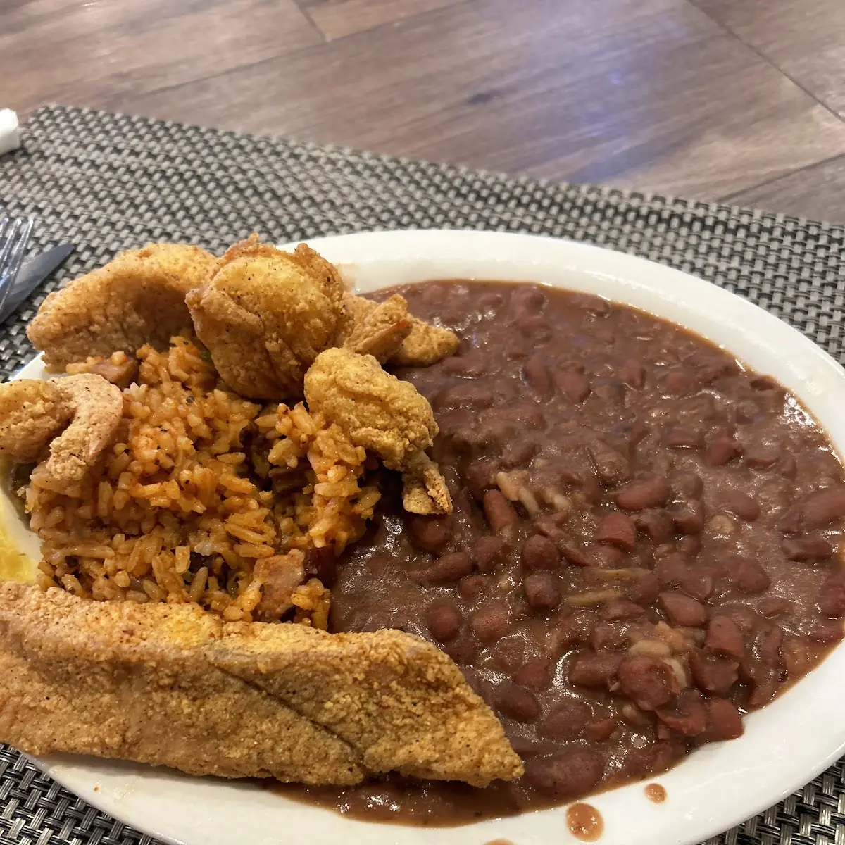 Fried Catfish Shrimp Jambalaya
