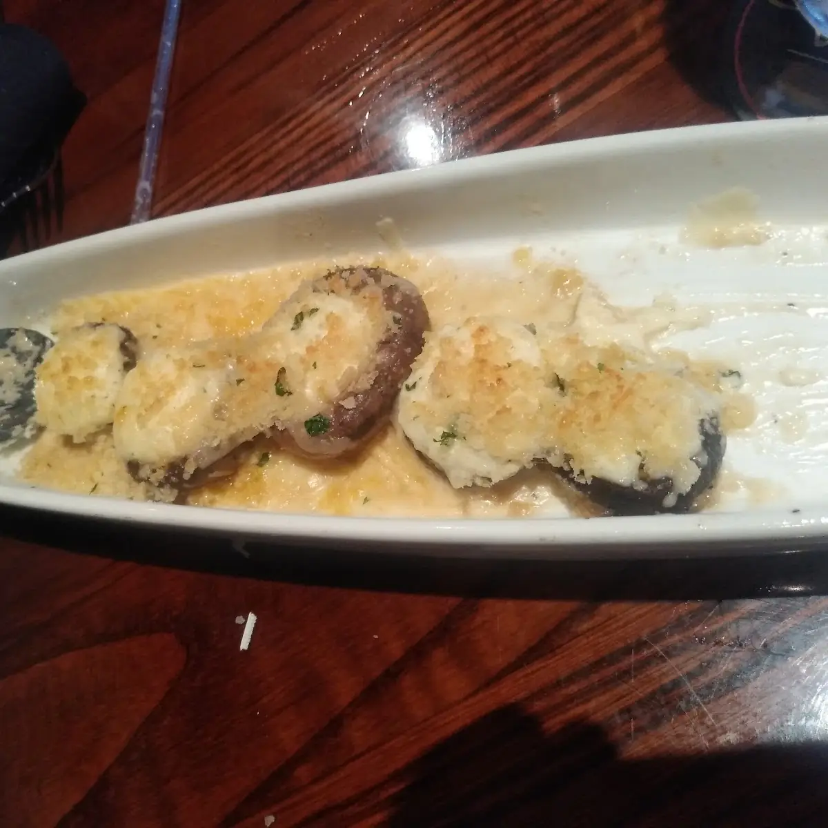 White Cheddar Stuffed Mushrooms