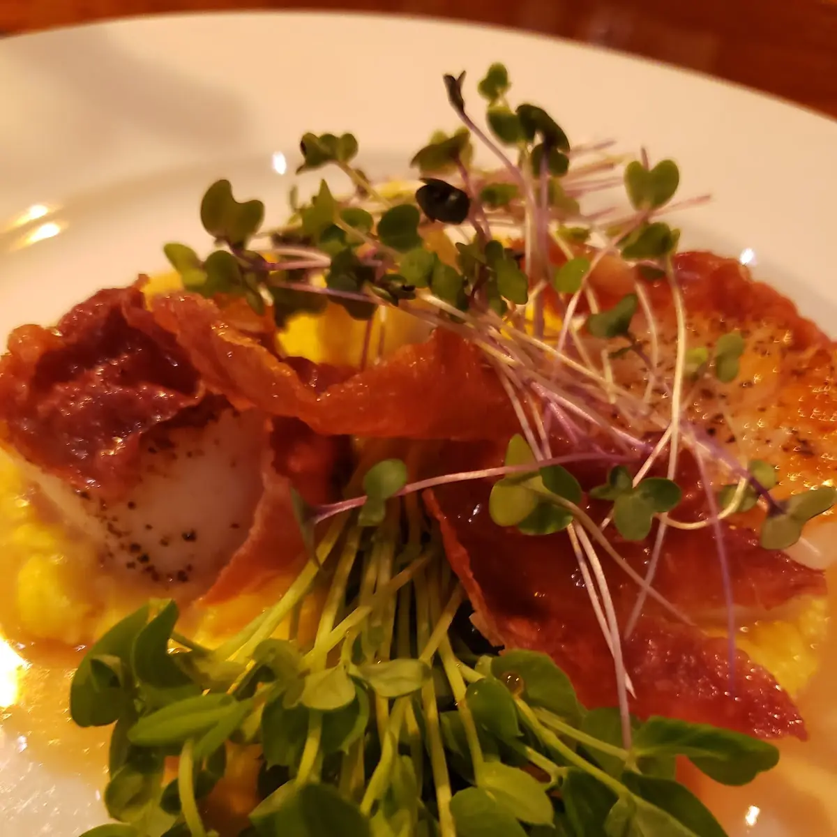 Seared Diver Sea Scallops Carrot Risotto