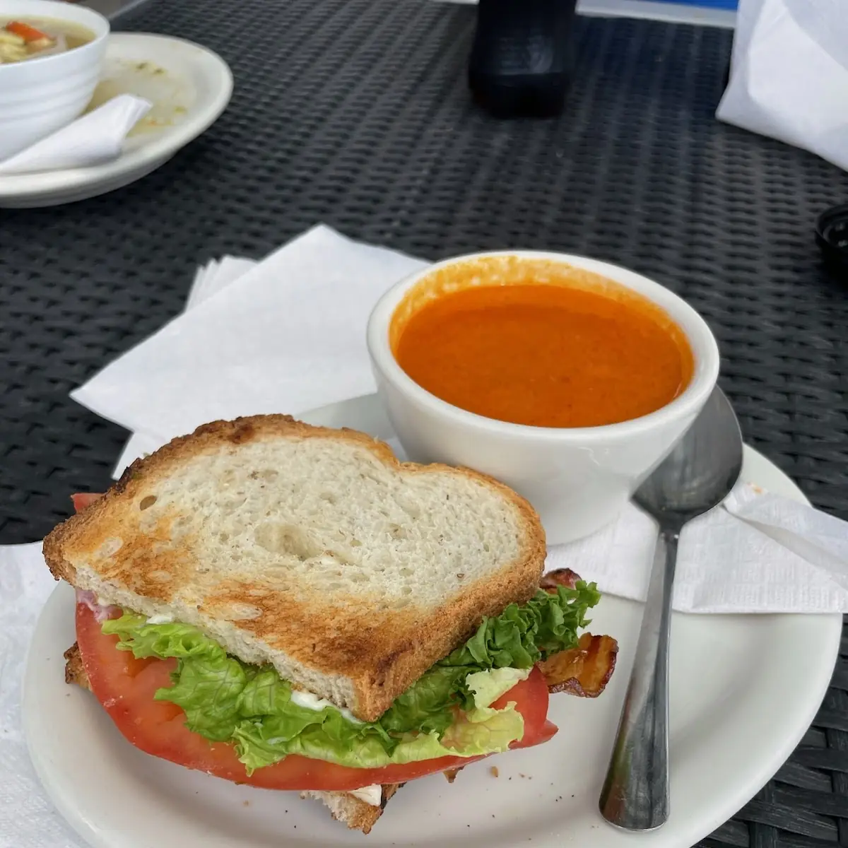 Half Sandwich and Soup