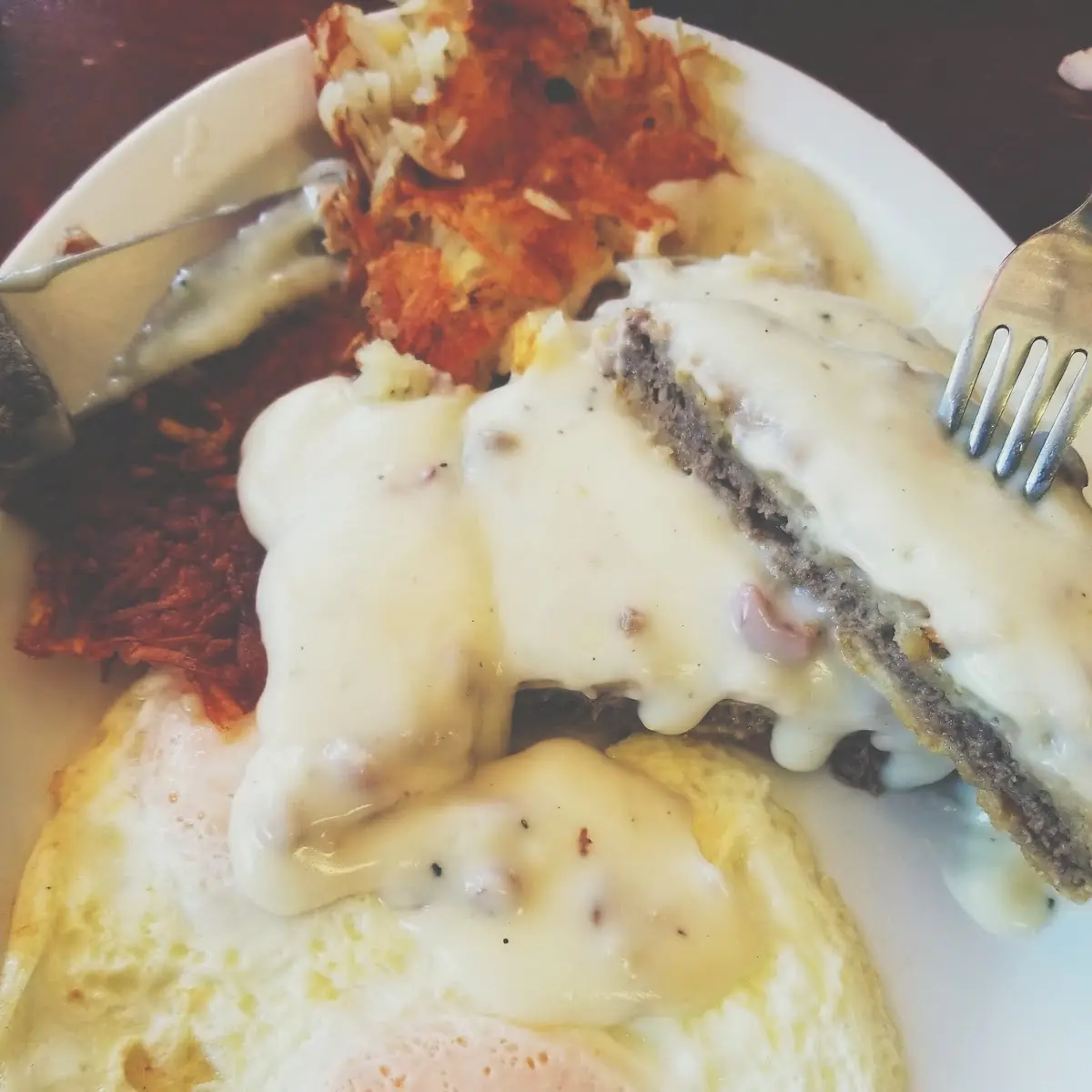 Chicken Fried Steak and Eggs