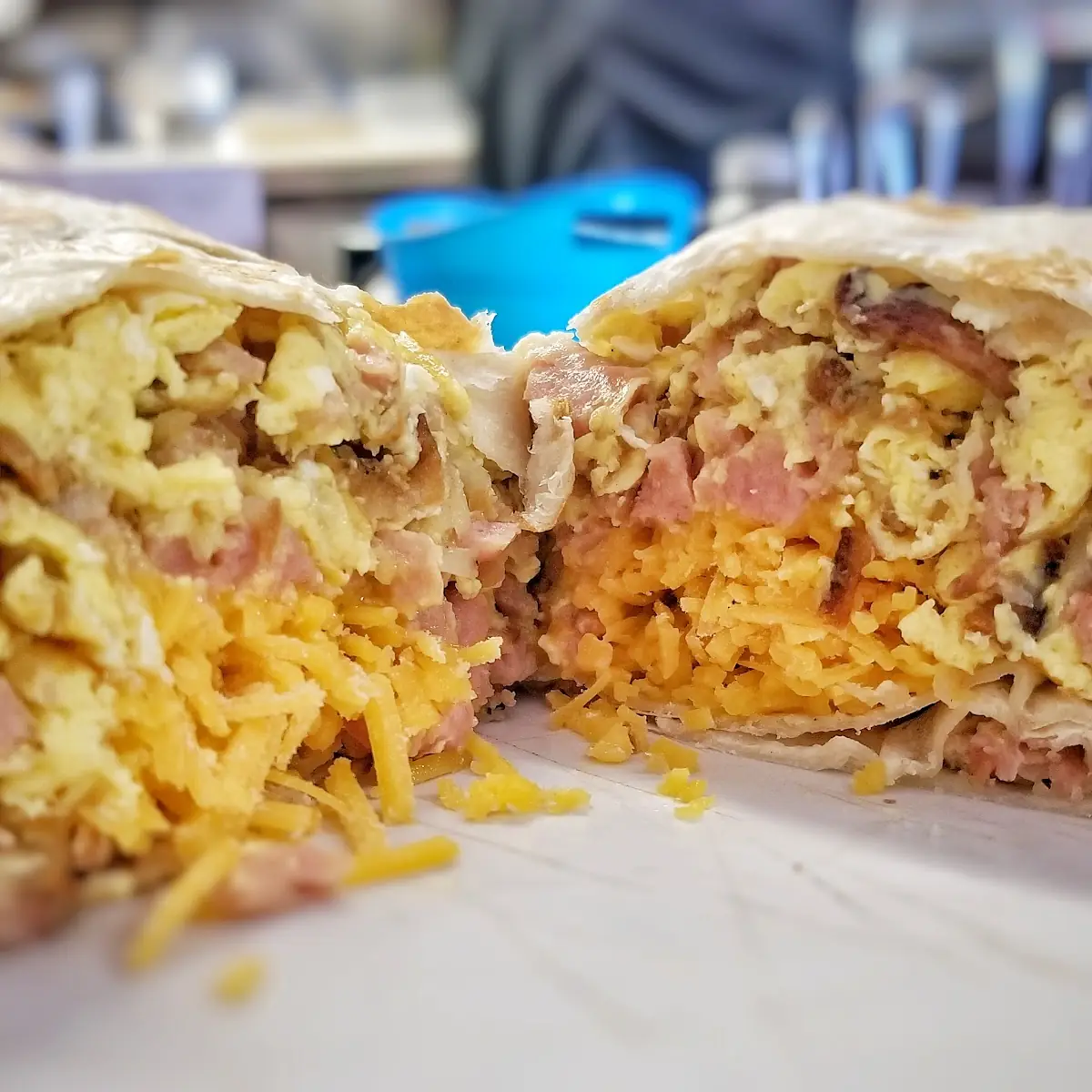 Ham Bacon Sausage Burrito