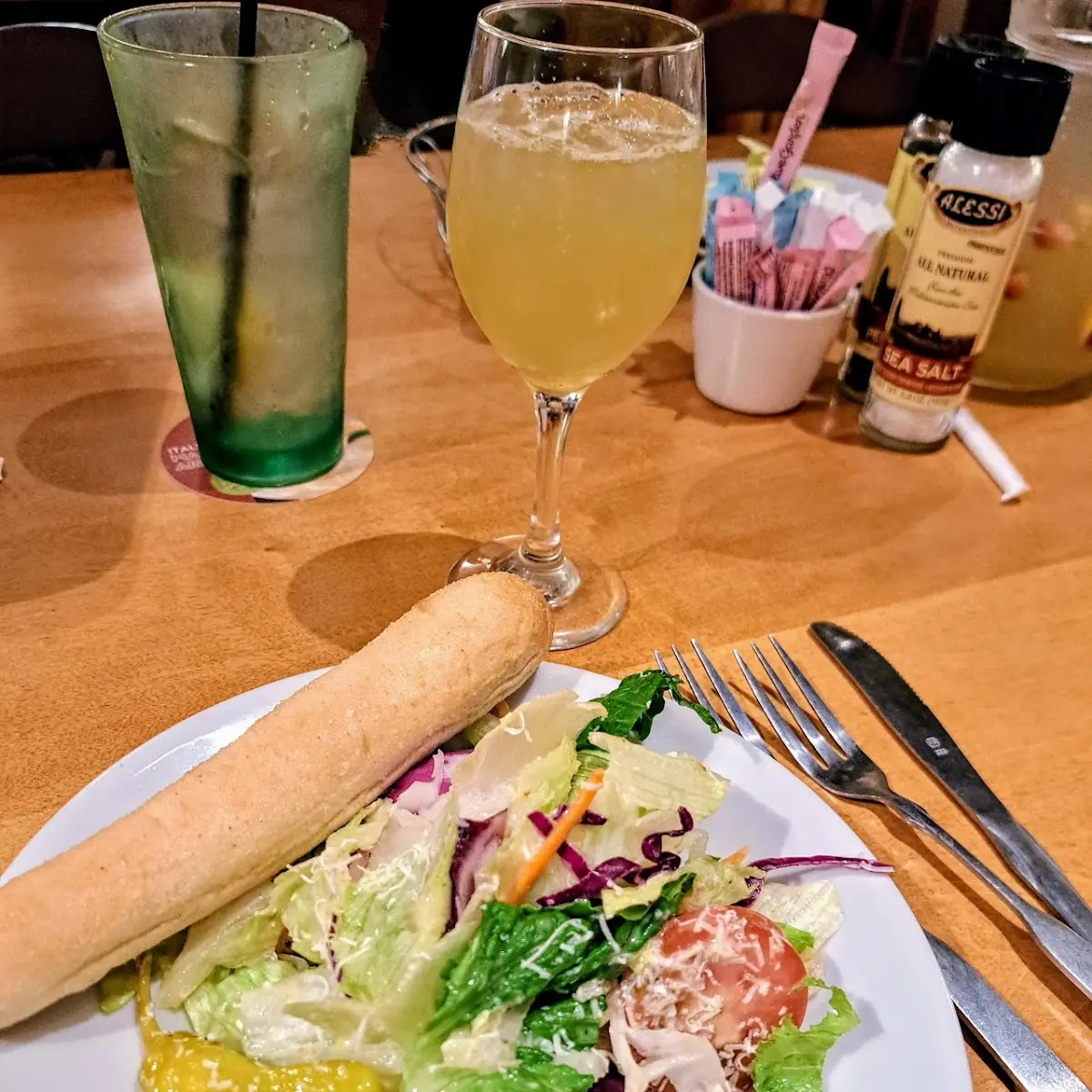 Salad and Breadsticks