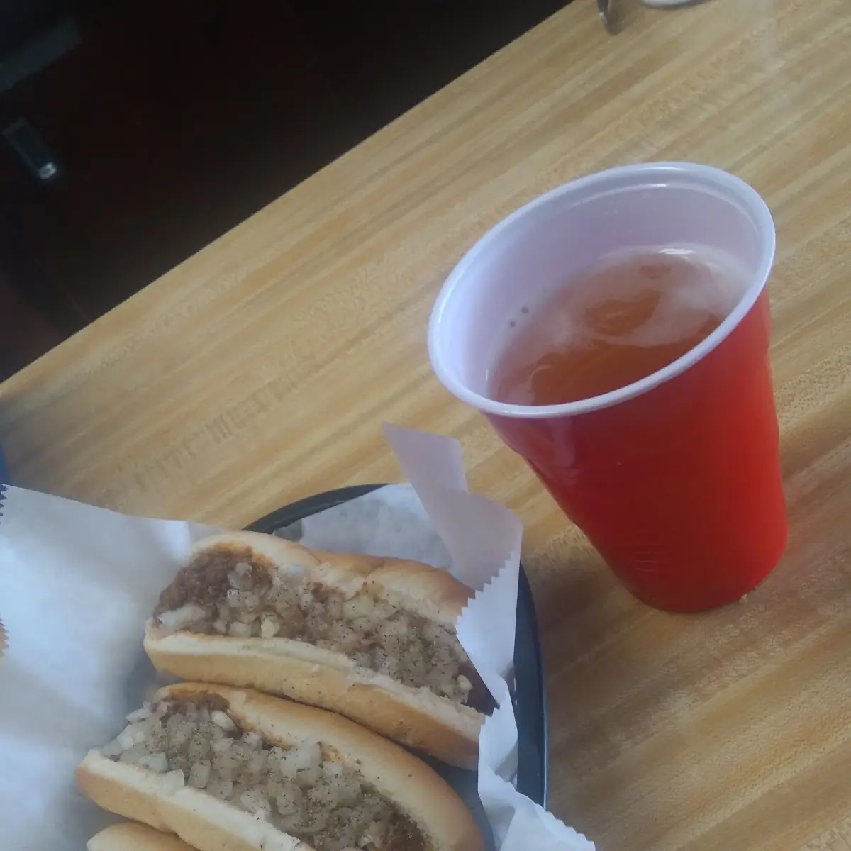 Hot Dogs and a Draft Beer