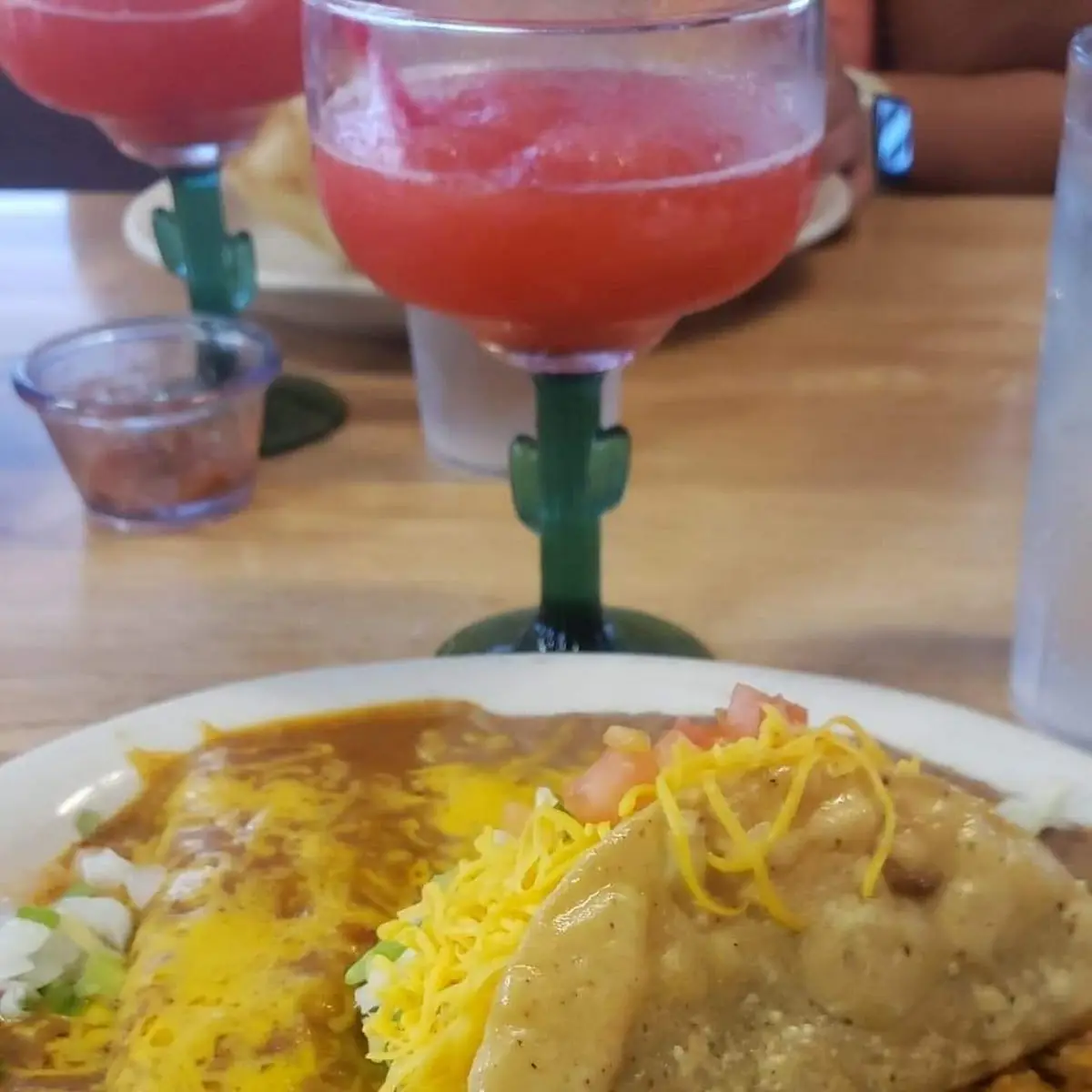 Beef Taco & Cheese Enchilada Combo