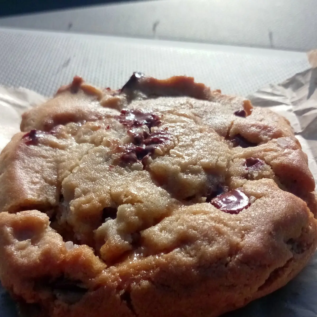 Salted Caramel Chocolate Chip Cookie