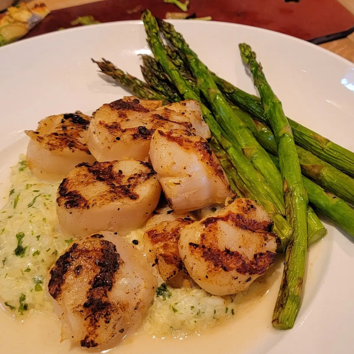Caramelized Grilled Sea Scallops