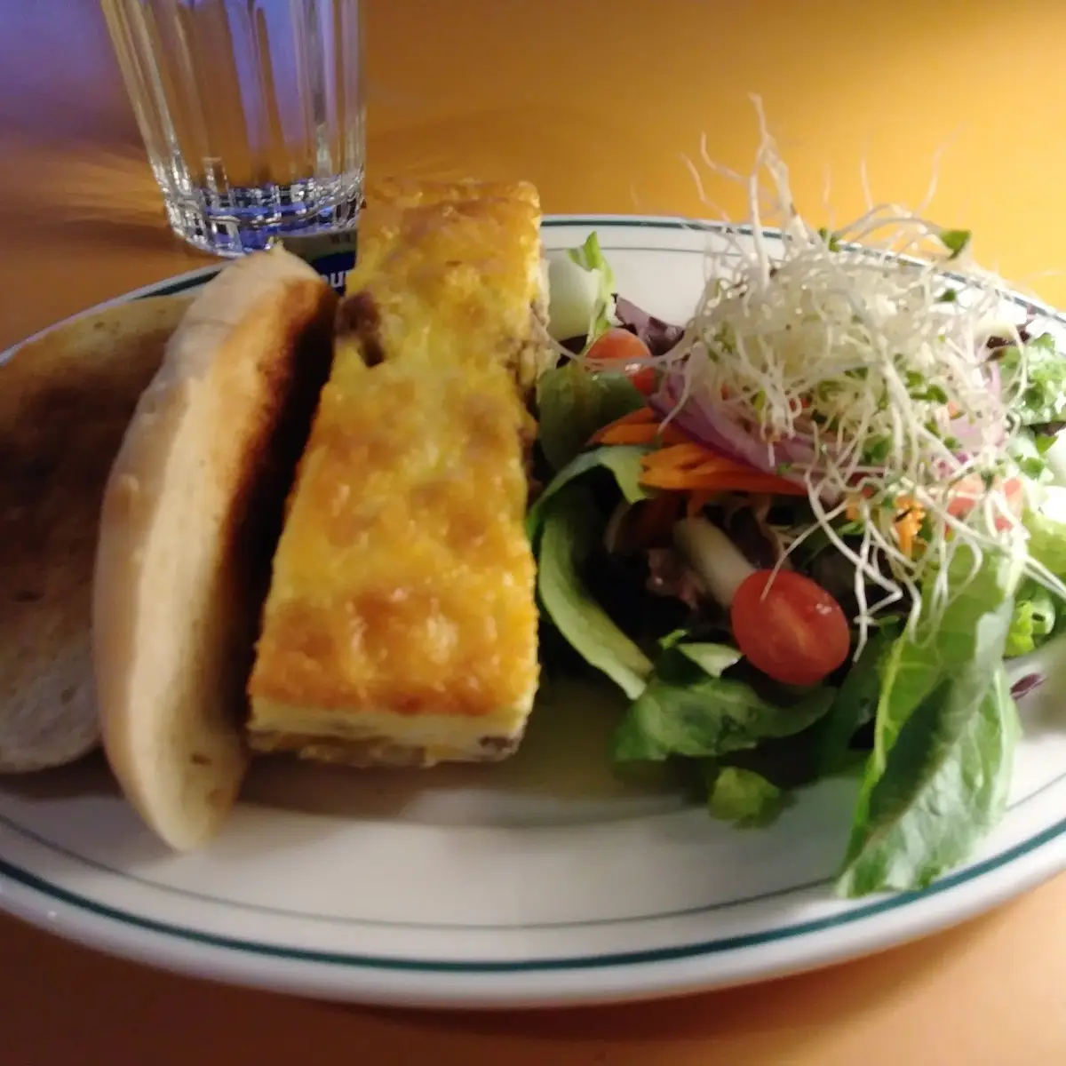 Fritatta with a Side Salad