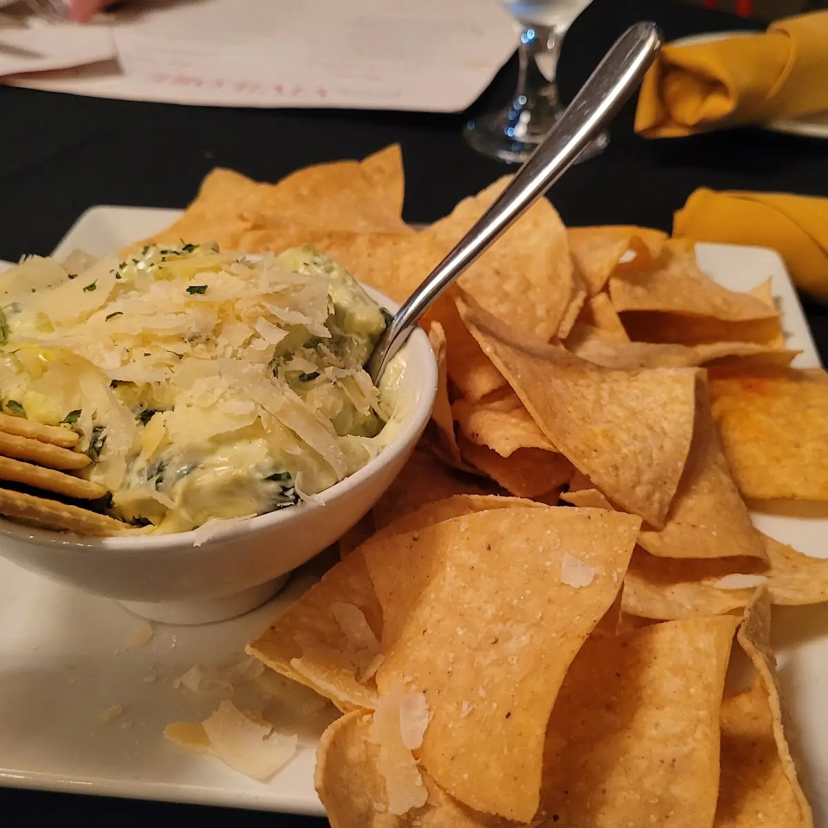 Spinach and Artichoke Dip Lunch