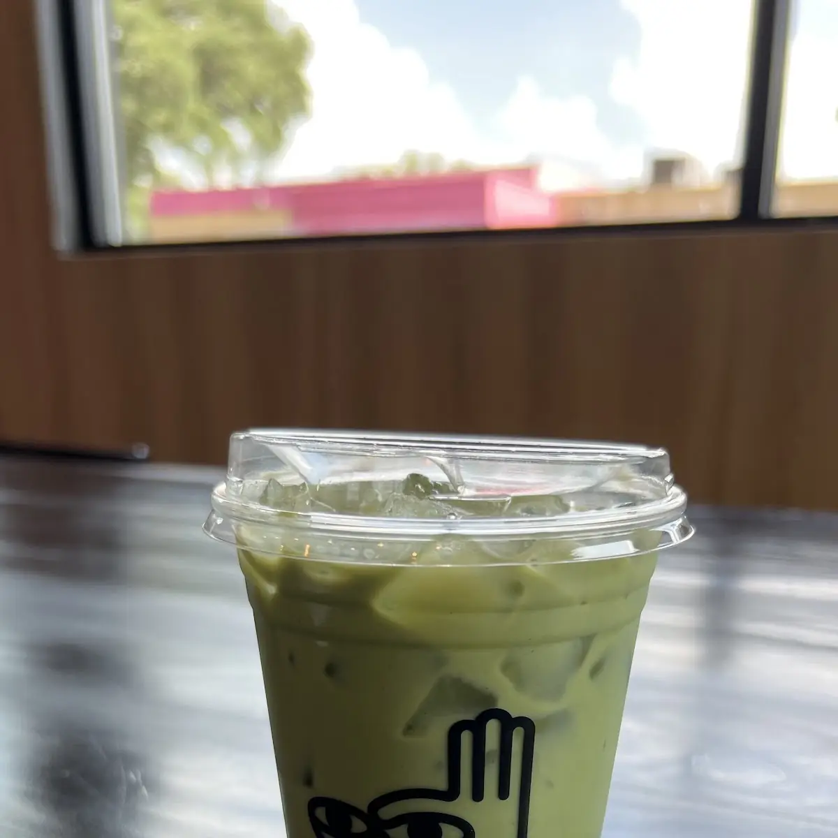 Iced Matcha Strawberry with Oat Milk