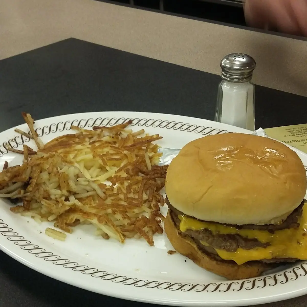 Cheeseburger with Hash Browns