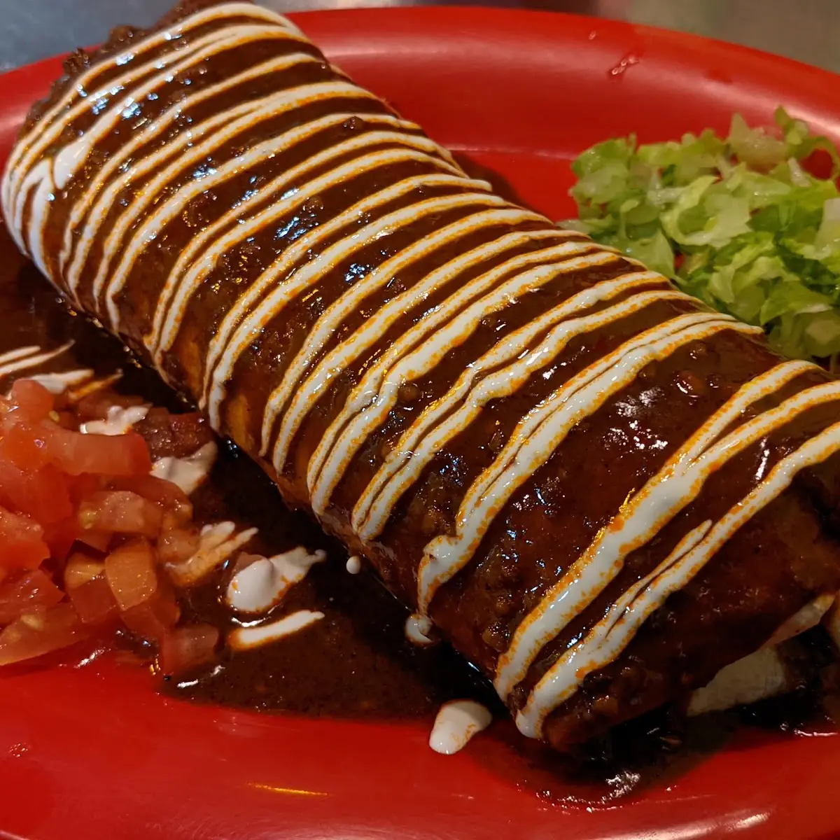 Mole Chicken Burrito