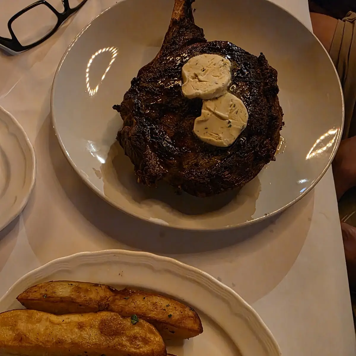 Grilled Ribeye with Herb Butter