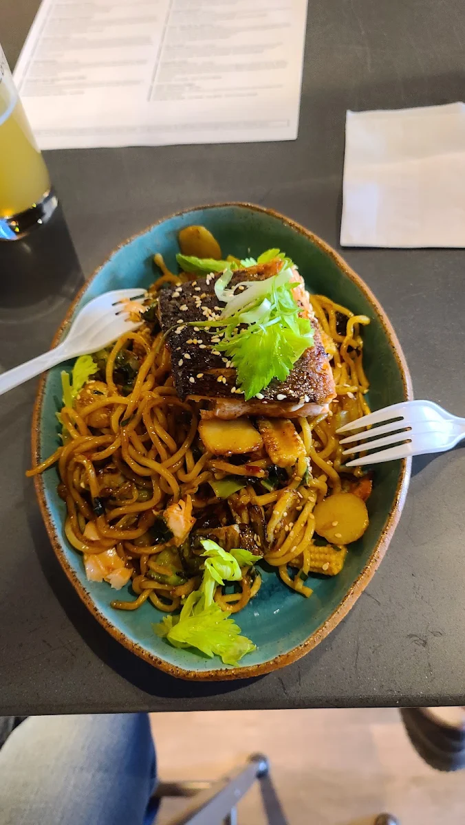 Crispy Pork Belly Lo Mein