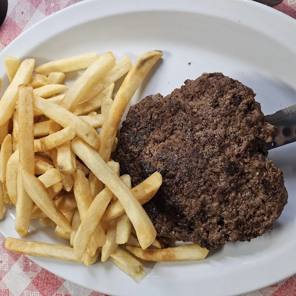 Hamburger Steak and Fries