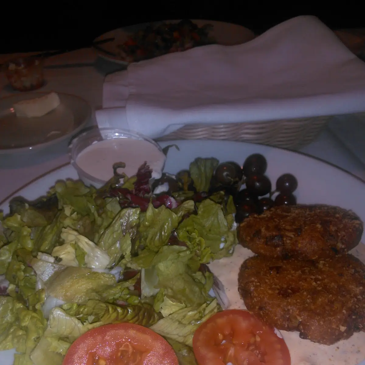 Crab Cake Salad Was Great