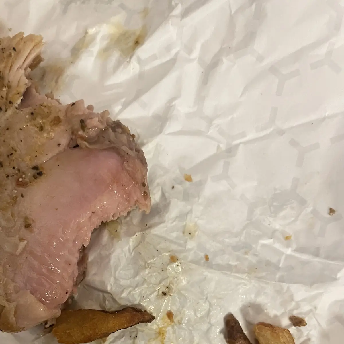 Raw Chicken Sandwich