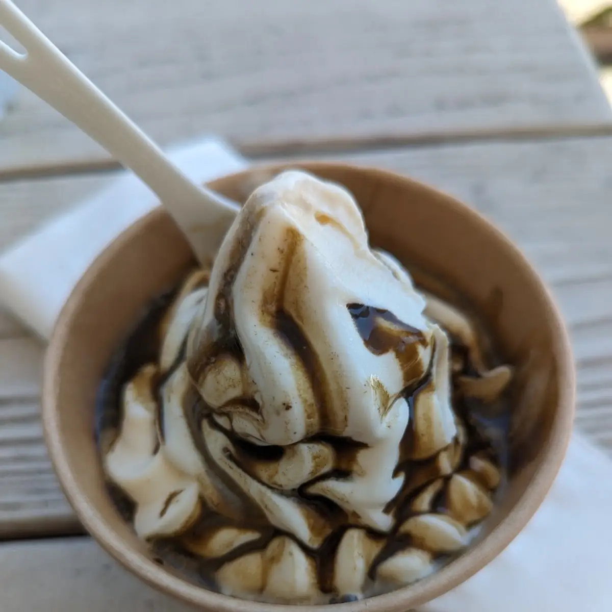 Houjicha Soft Serve