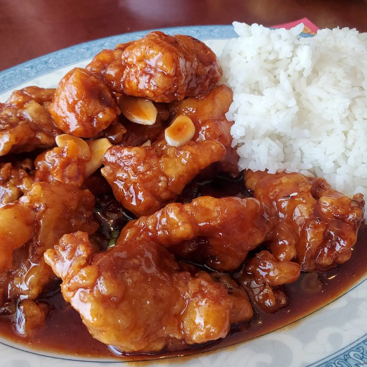 Orange Chicken with Steamed Rice